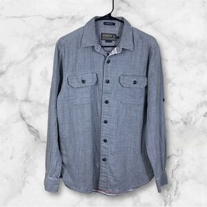 Pendleton Thos Kay Mens Shirt Size Medium Fairbanks Gray Long Sleeve Button Up